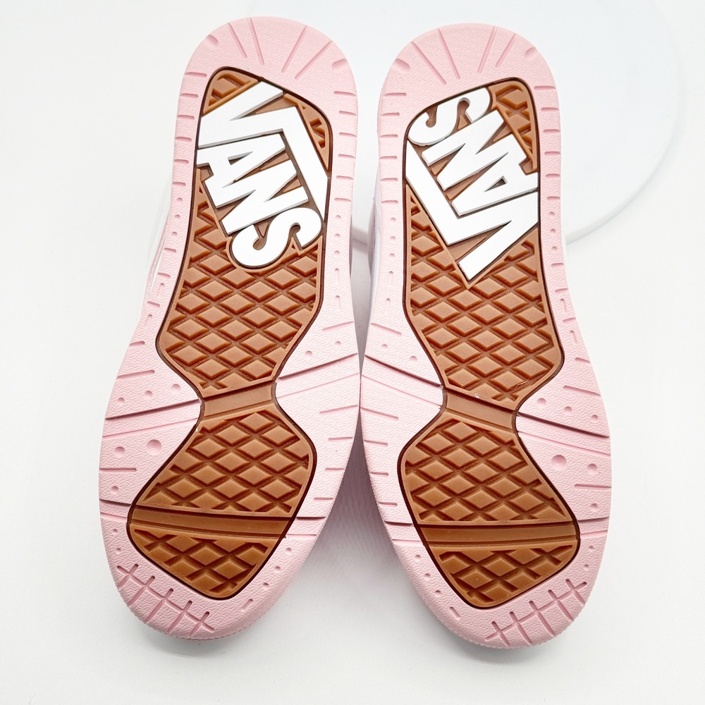 Vans Hylane Kids Size 4.5 Big Girls Pink/White NEW - Picture 3 of 10